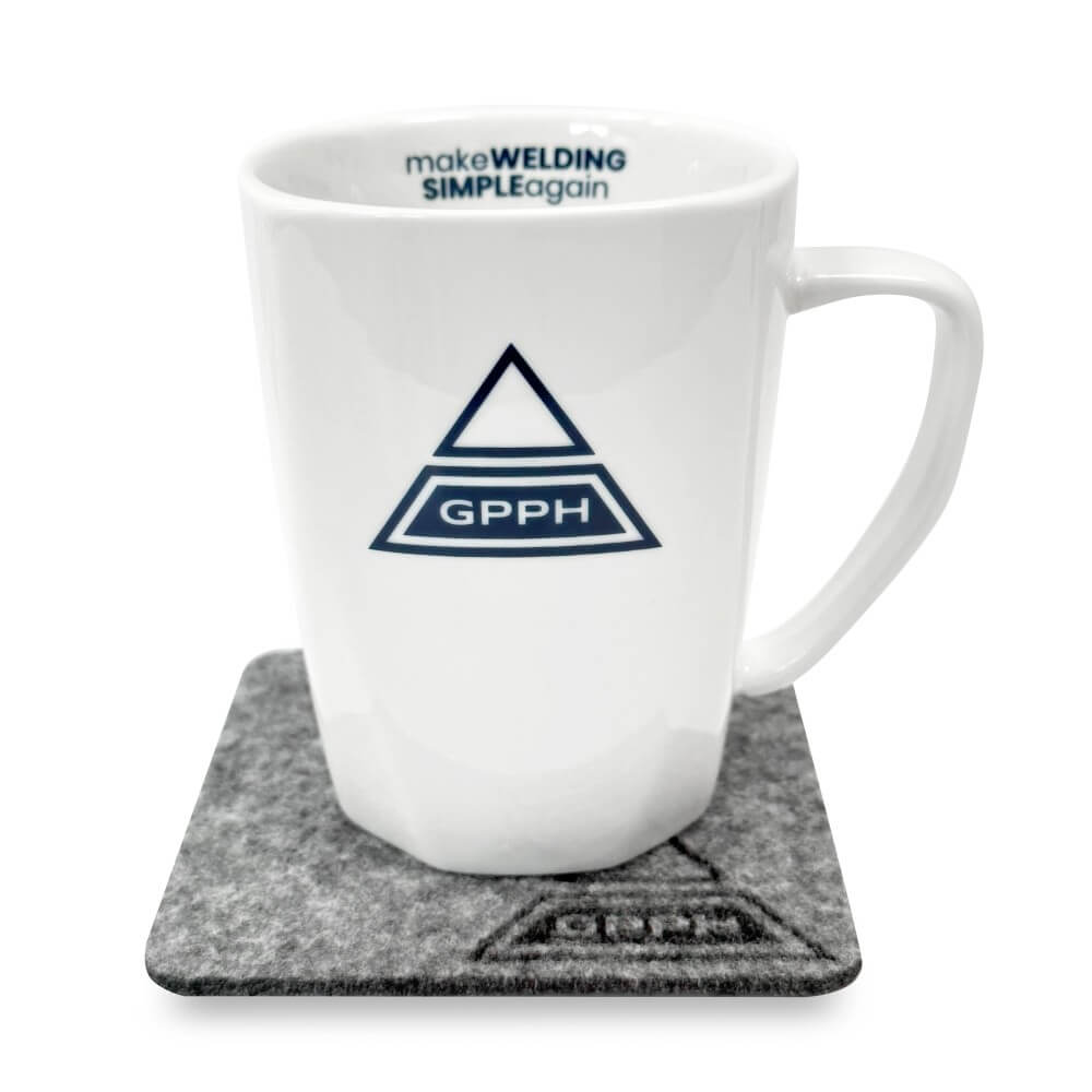 Felt coaster with logo