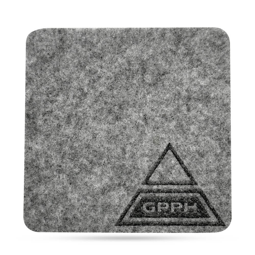Alfombrilla de fieltro con logotipo