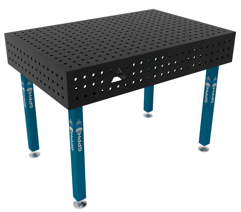 Stół Spawalniczy ECO Rozmiar - 1200x800mm, Siatka - 50x50mm, System - Φ16, Nogi - Na stopach