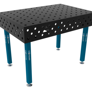 Table de soudage ECO Dimensions : 1200 x 800 mm, grille : 100 x 100 mm, système : Φ28, pieds : sur patins