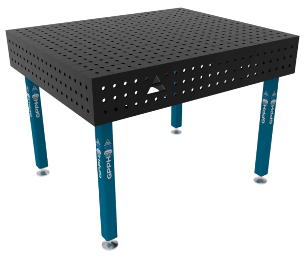 Stół Spawalniczy ECO Rozmiar - 1200x1000mm, Siatka - 50x50mm, System - Φ16, Nogi - Na stopach