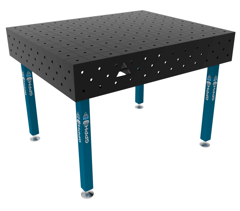 Stół Spawalniczy ECO Rozmiar - 1200x1000mm, Siatka - 100x100mm, System - Φ16, Nogi - Na stopach