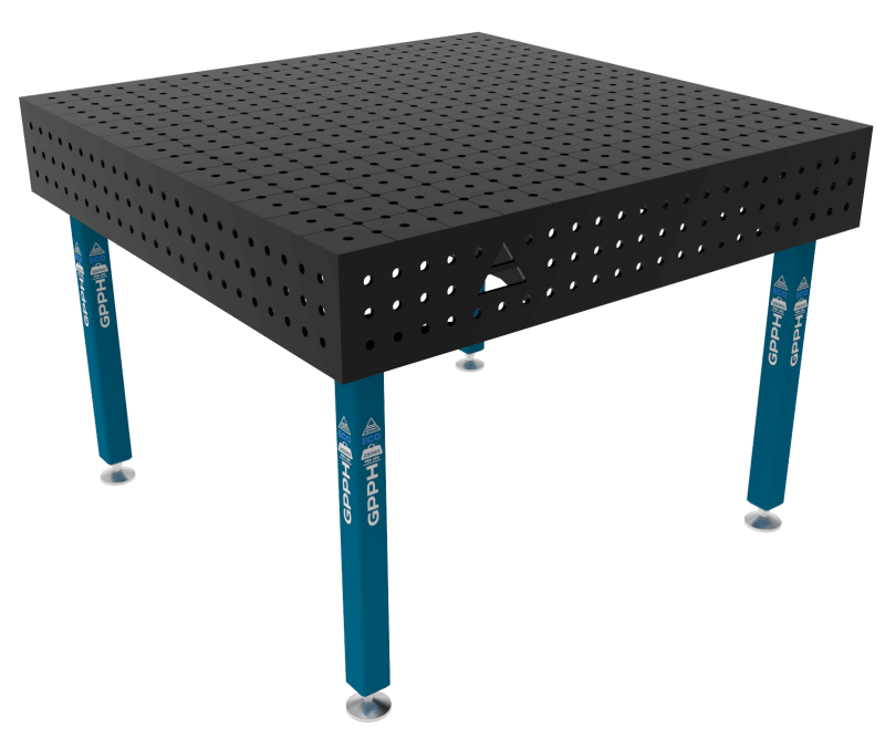 Stół Spawalniczy ECO Rozmiar - 1200x1200mm, Siatka - 50x50mm, System - Φ16, Nogi - Na stopach