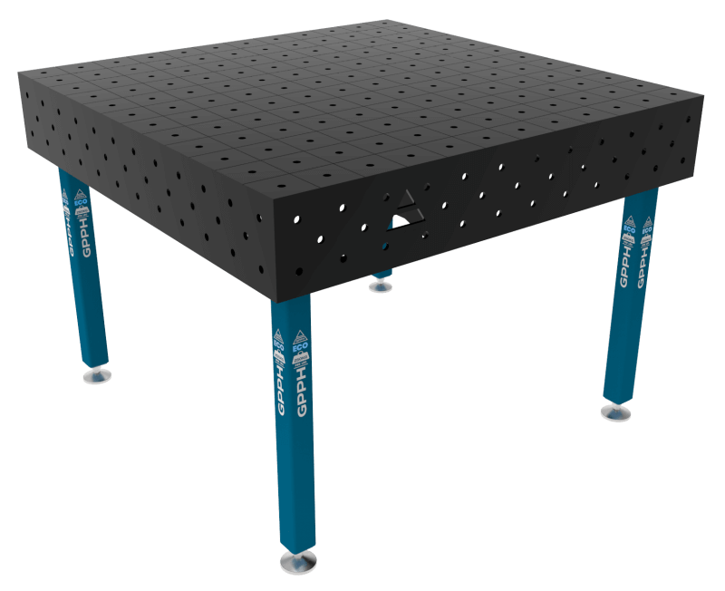 Stół Spawalniczy ECO Rozmiar - 1200x1200mm, Siatka - 100x100mm, System - Φ16, Nogi - Na stopach