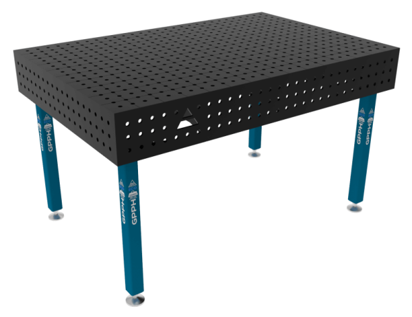 Stół Spawalniczy ECO Rozmiar - 1500x1000mm, Siatka - 50x50mm, System - Φ16, Nogi - Na stopach