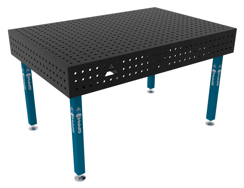 ECO Welding Table Size - 1500x1000mm, Grid - 50x50mm, System - Φ16, Legs - On feet