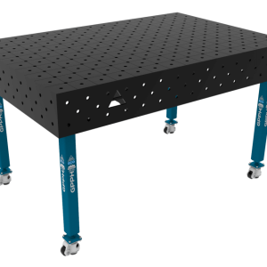 Stół Spawalniczy ECO Rozmiar - 1500x1000mm, Siatka - DIAGONALNA, System - Φ16, Nogi - Na kołach