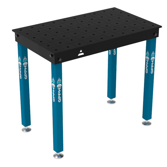 BASIC Welding Table Size - 1000x600mm, Grid - 100x100mm, System - Φ16, Legs - On feet