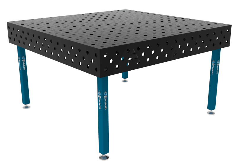 ECO Welding Table Size - 1500x1480mm, Grid - 100x100mm, System - Φ28, Legs - On feet