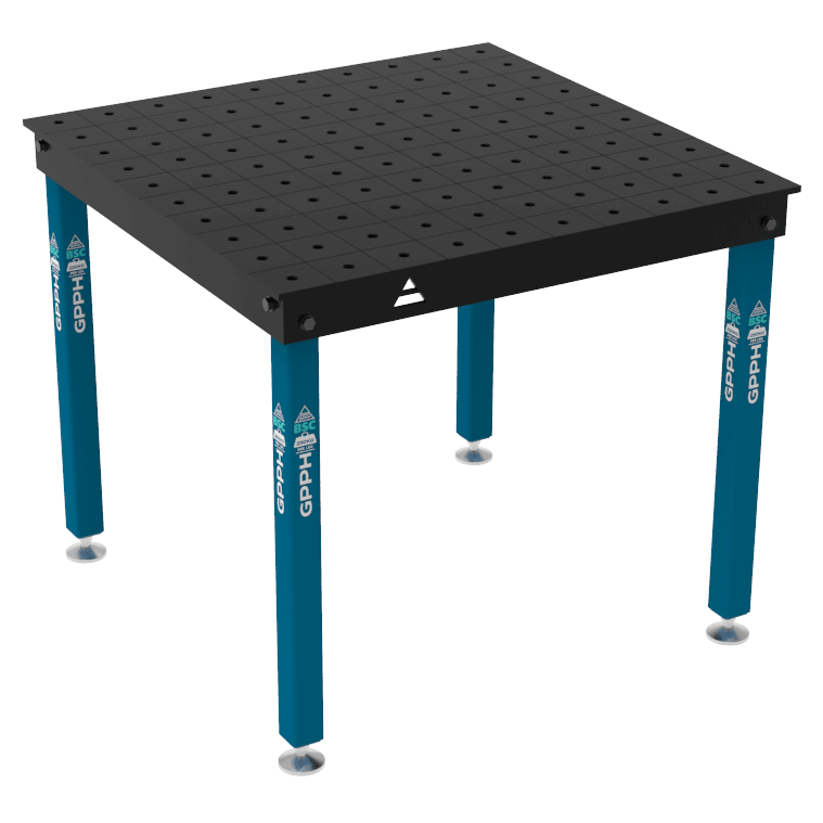 BASIC Welding Table Size - 1000x1000mm, Grid - 100x100mm, System - Φ16, Legs - On feet