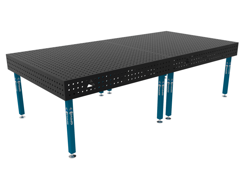 Stół Spawalniczy ECO Rozmiar - 3000x1480mm, Siatka - 50x50mm, System - Φ16, Nogi - Na stopach