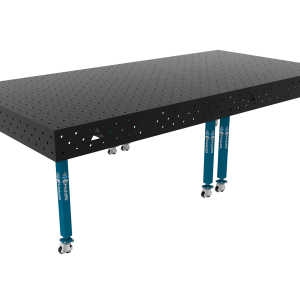 Zavarivački stol ECO Veličina - 3000x1480mm, Mreža - 100x100mm, Sustav - Φ16, Noge - Na kotačima