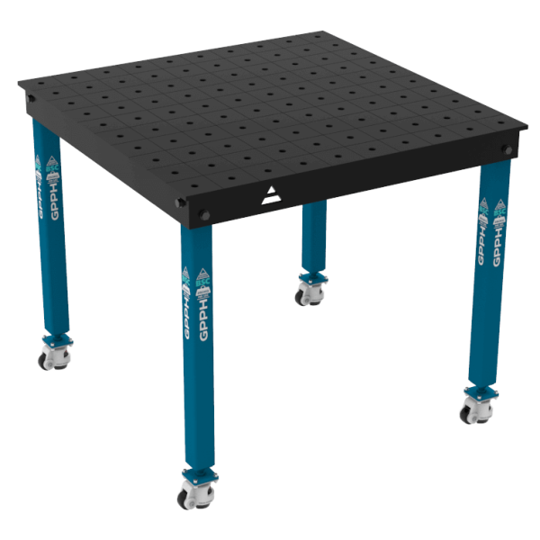 Table de Soudage BASIC Taille - 1000x1000mm, Grille - 100x100mm, Système - Φ16, Pieds - Sur roulettes