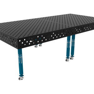 Zavarivački stol ECO Veličina - 3000x1480mm, Mreža - dijagonalna, Sustav - Φ28, Noge - Na kotačima