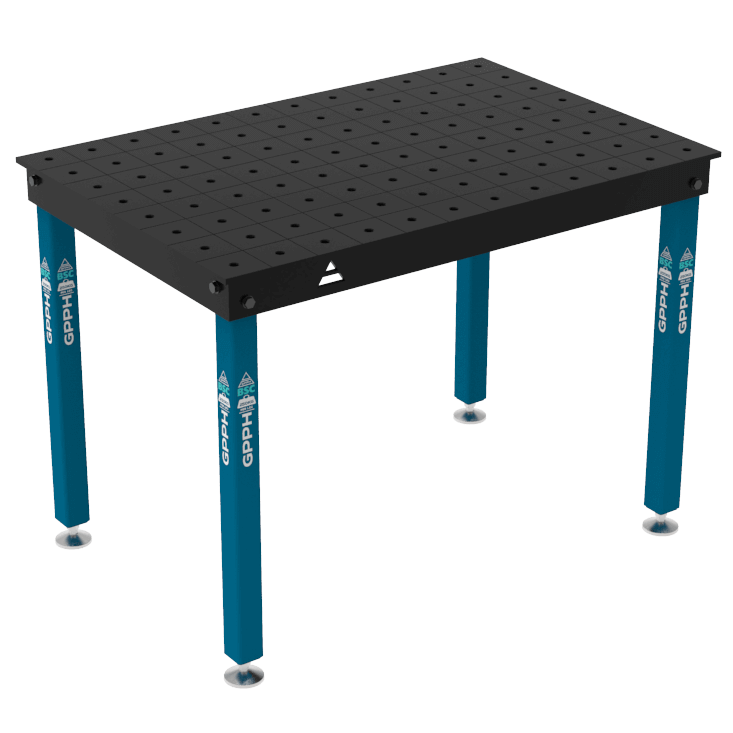 Mesa de Soldadura BASIC Tamaño - 1200x800mm, Malla - 100x100mm, Sistema - Φ16, Patas - sobre pies