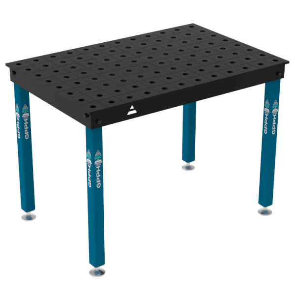 Svářovací Stůl BASIC Rozměr - 1200x800mm, Mřížka - 100x100mm, Systém - Φ28, Nohy - Na patkách