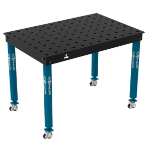Svářovací Stůl BASIC Rozměr - 1200x800mm, Mřížka - 100x100mm, Systém - Φ28, Nohy - Na kolečkách
