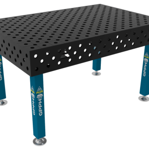 Stół Spawalniczy PLUS Rozmiar - 1500x1000mm, Siatka - diagonalna, System - Φ28, Nogi - Na stopach