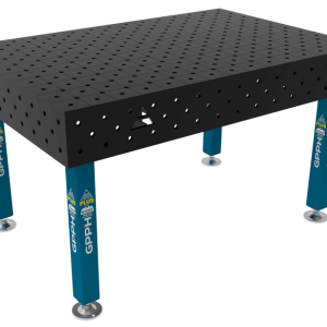 Stół Spawalniczy PLUS Rozmiar - 1500x1000mm, Siatka - diagonalna, System - Φ16 Nogi - Na stopach